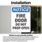 Signmission Fire Door Do Not Prop Open OSHA Notice Sign, Vinyl Decal, 7in W x 10in L, 2PK OS-2PACK-NS-D-710-V-12574 - alternate 5